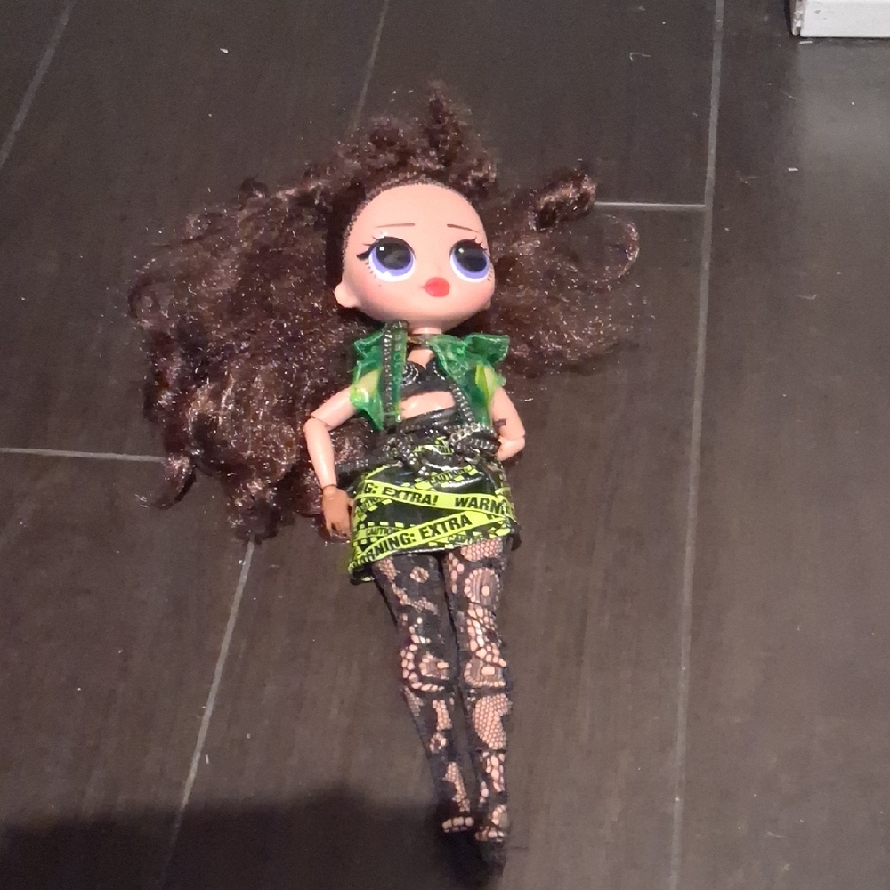 Fashion Doll with Green and Black Outfit